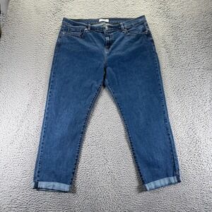 Denizen From Levis Jeans Womens 14 Blue Cotton Denim Boyfriend Straight Stretch